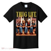 Thug Life Trump Vance Kennedy Elon Trump Squad Thug Life Kids T-Shirt thumb 0