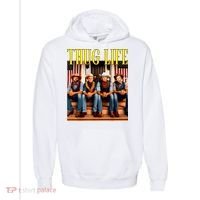 Thug Life Trump Vance Kennedy Elon Trump Squad Thug Life Comfort Colors Garment-Dyed Hooded Sweatshirt thumb 0