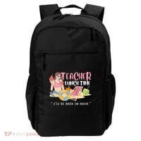 Teacher Lunch Time Funny Teacher Vacation Summer Beach Great Gift Backpack thumb 0