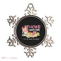 Teacher Lunch Time Funny Teacher Vacation Summer Beach Great Gift Ornament thumb 0