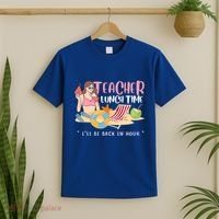 Teacher Lunch Time Funny Teacher Vacation Summer Beach Great Gift T-Shirt thumb 2