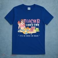 Teacher Lunch Time Funny Teacher Vacation Summer Beach Great Gift T-Shirt thumb 5