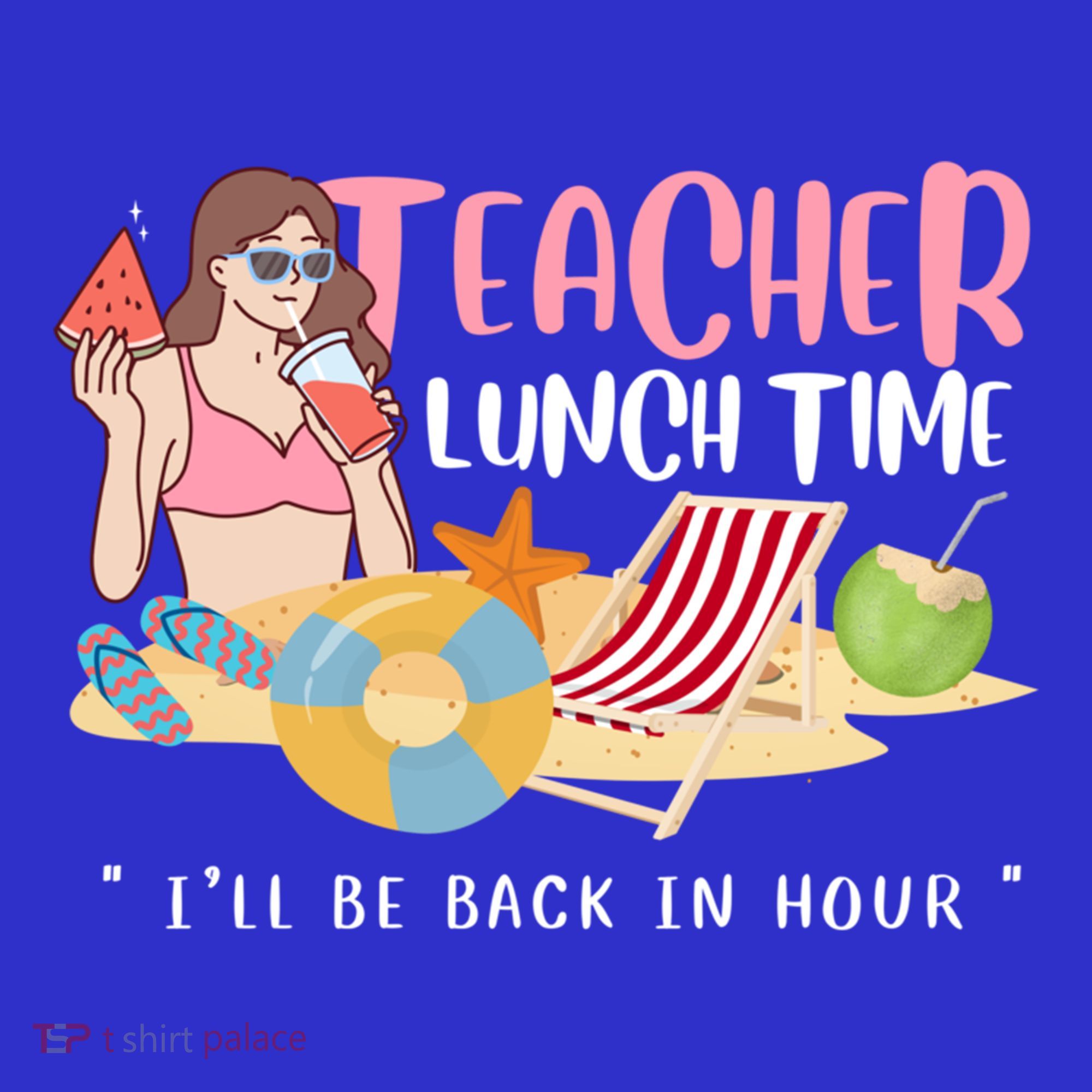 Teacher Lunch Time Funny Teacher Vacation Summer Beach Great Gift Baby Bodysuit