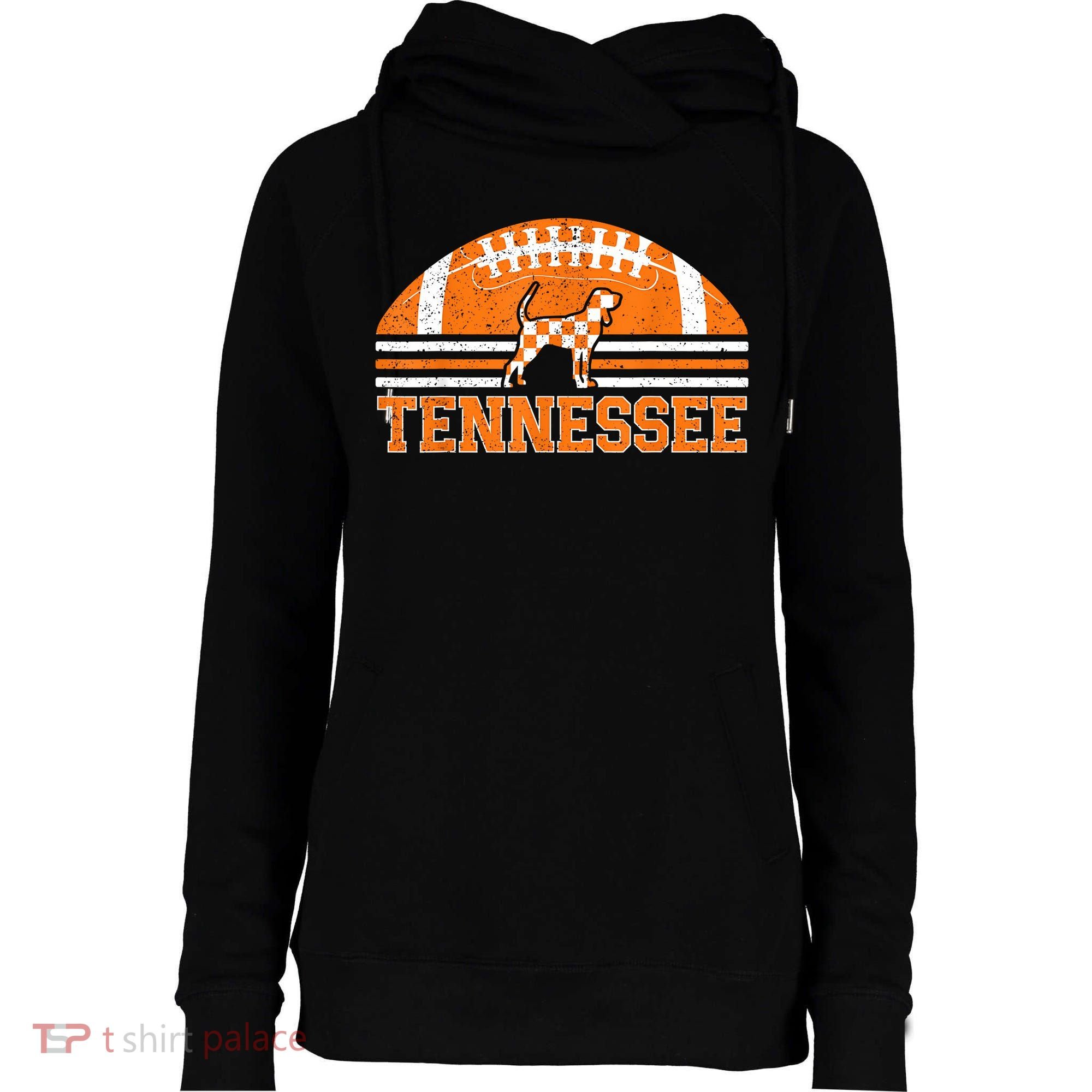Tennessee Lovers Tennessee Souvenir Retro Womens Funnel Neck Pullover Hood