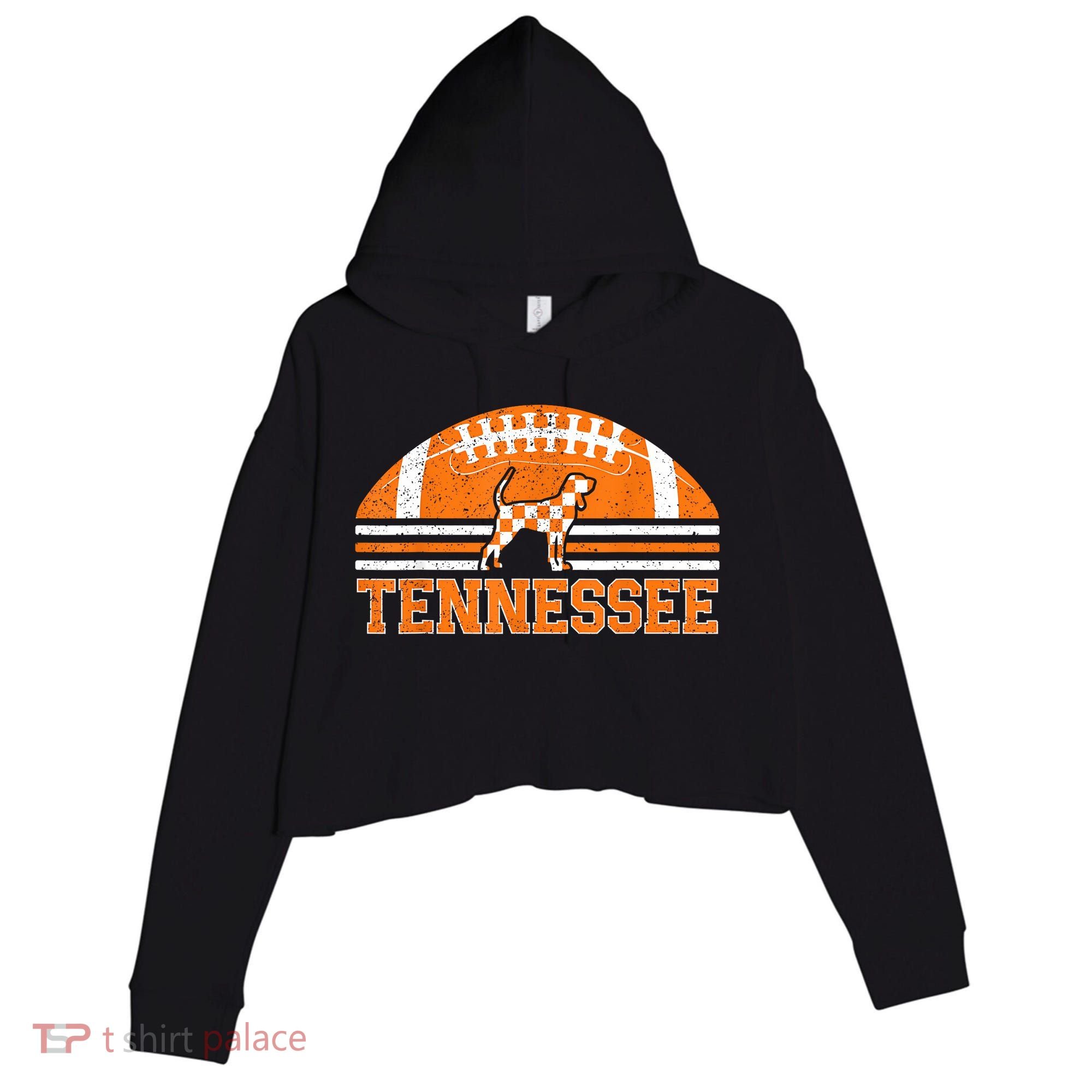 Tennessee Lovers Tennessee Souvenir Retro Crop Fleece Hoodie