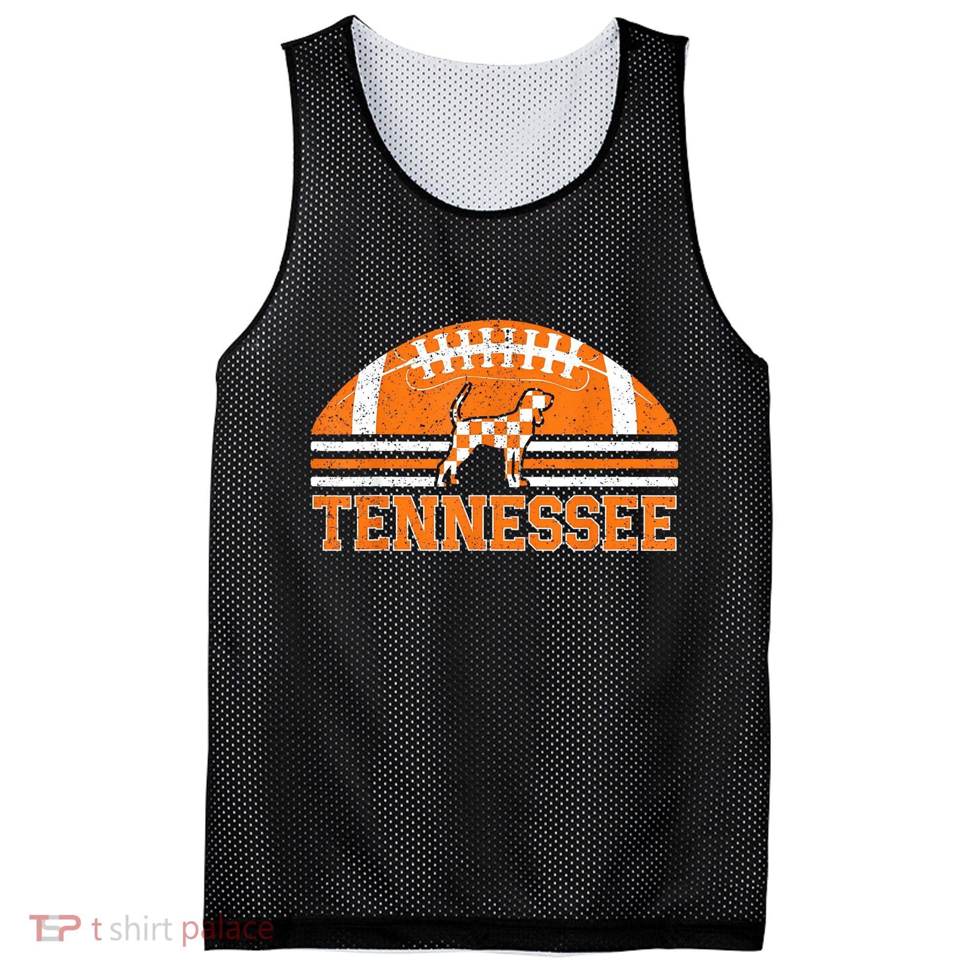 Tennessee Lovers Tennessee Souvenir Retro Mesh Reversible Basketball Jersey Tank