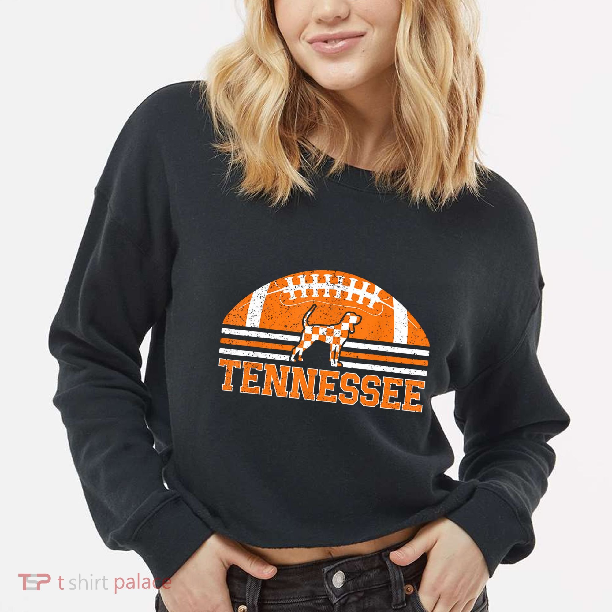 Tennessee Lovers Tennessee Souvenir Retro Cropped Pullover Crew
