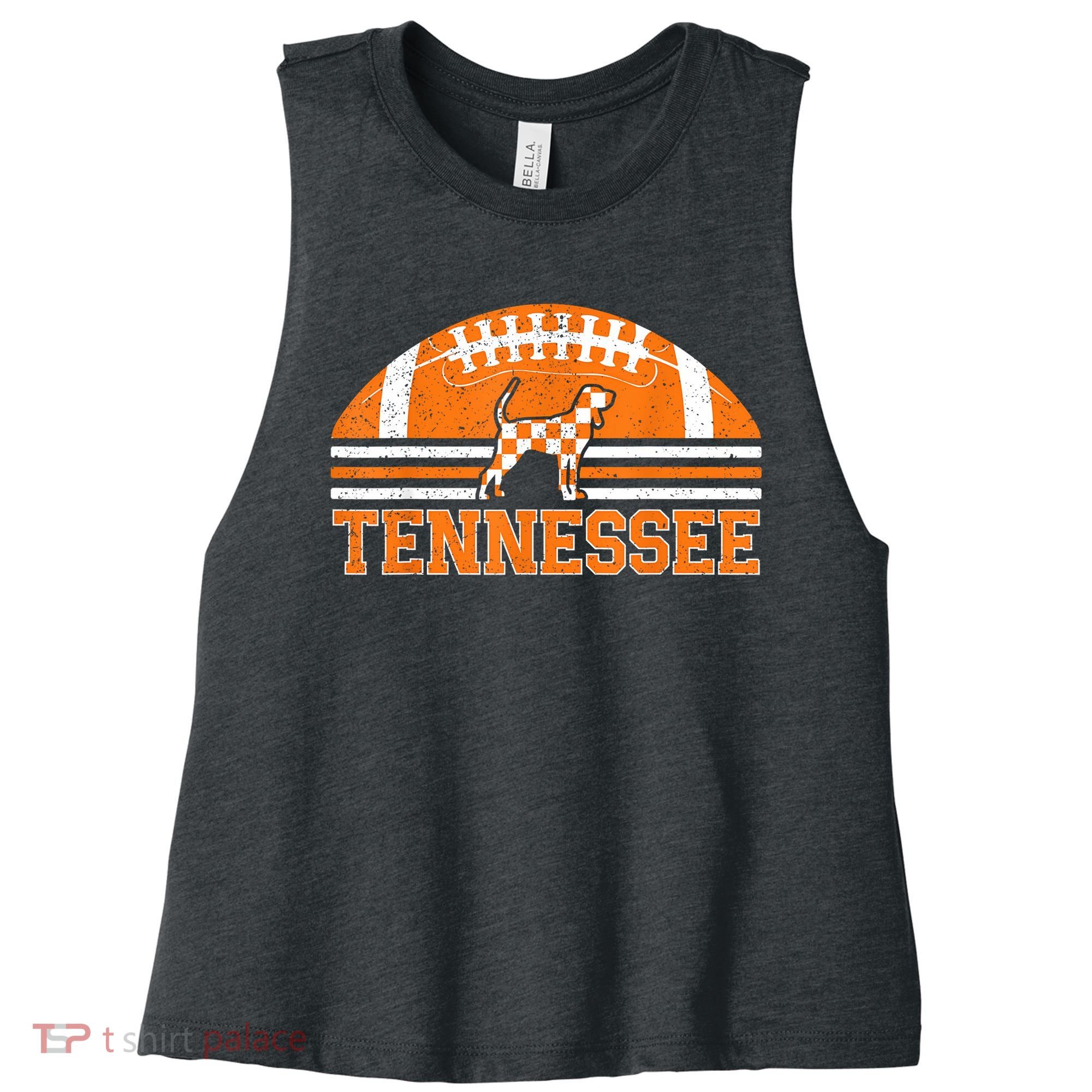 Tennessee Lovers Tennessee Souvenir Retro Women's Racerback Cropped Tank