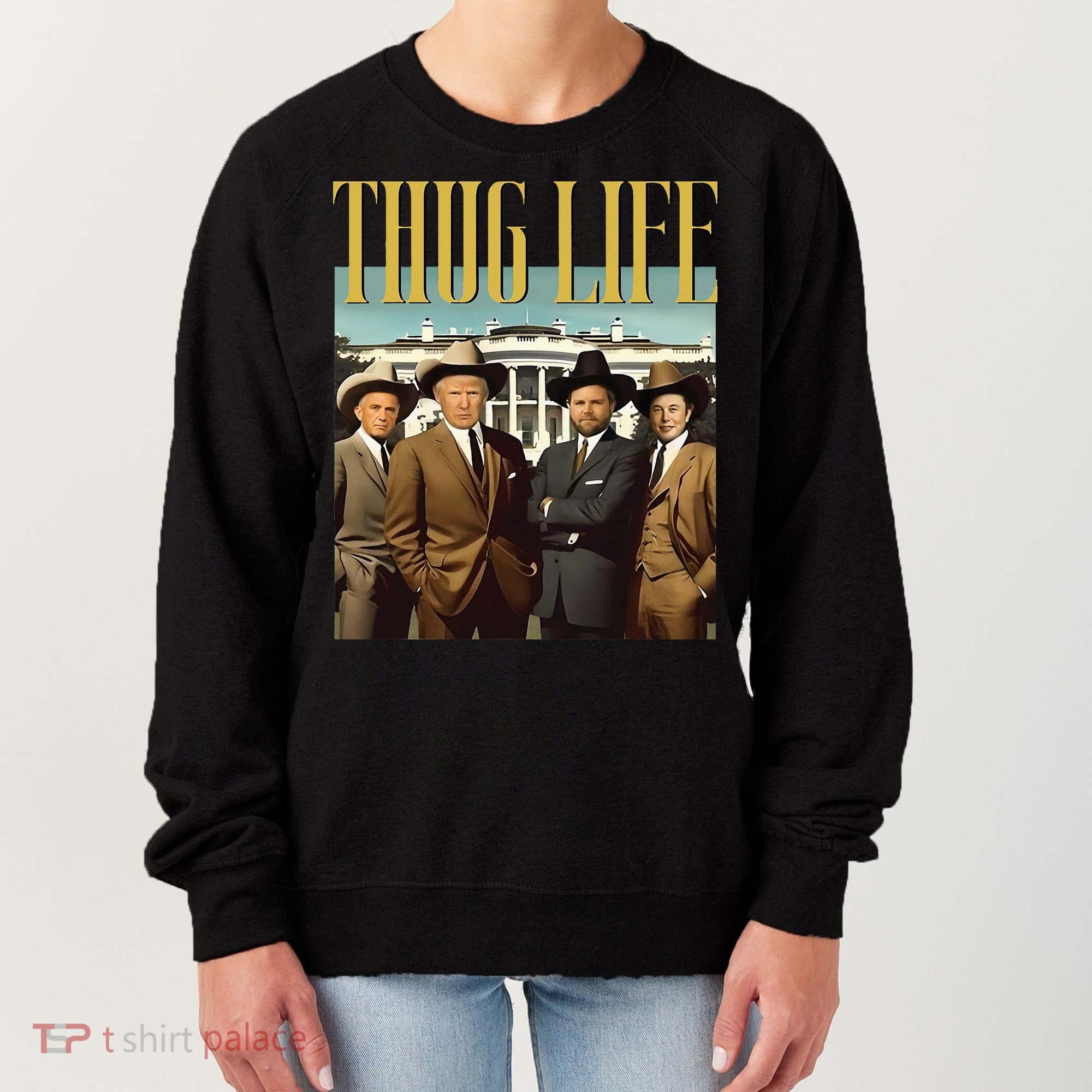 Thug Life Trump Vance Kennedy Elon Women's Sweatshirt