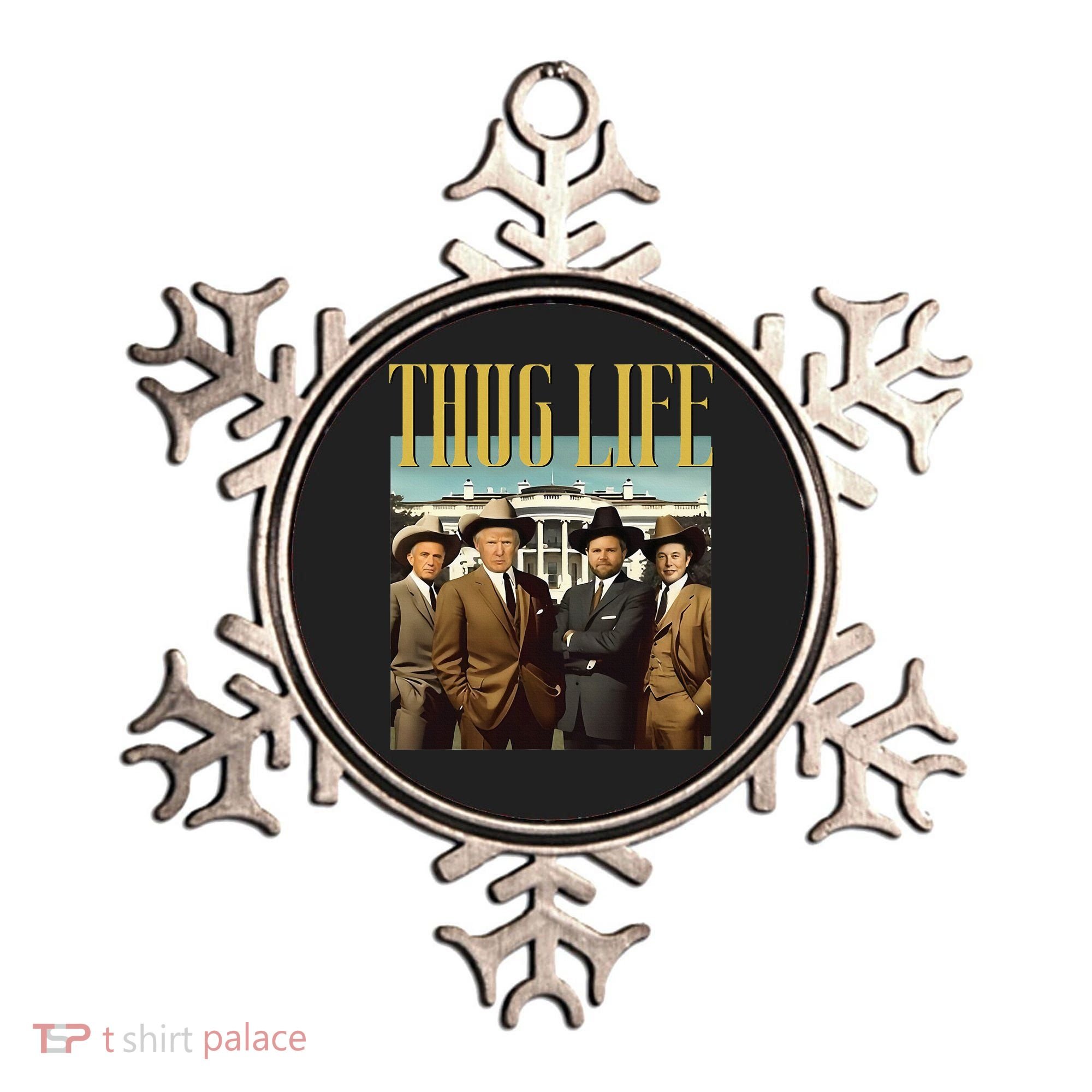 Thug Life Trump Vance Kennedy Elon Ornament