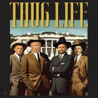 Thug Life Trump Vance Kennedy Elon Golf Towel thumb 3