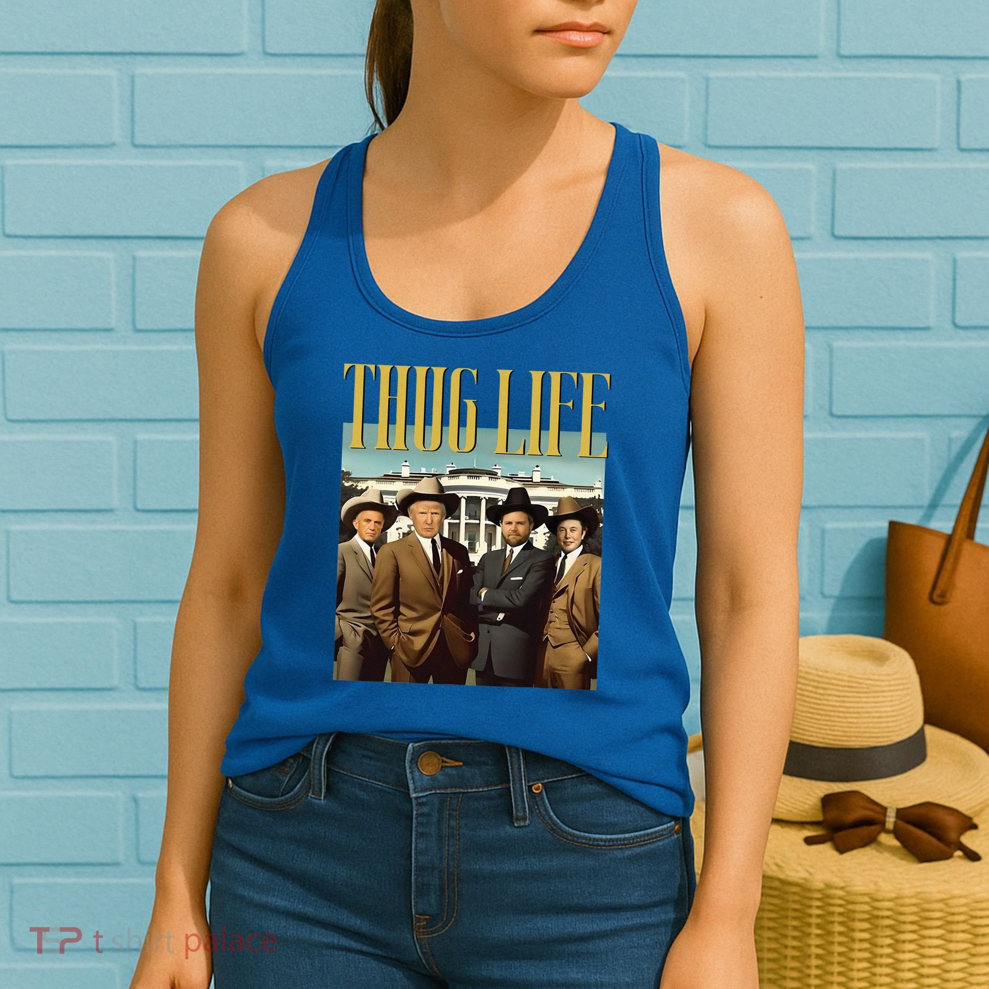 Thug Life Trump Vance Kennedy Elon Women's Tank Top