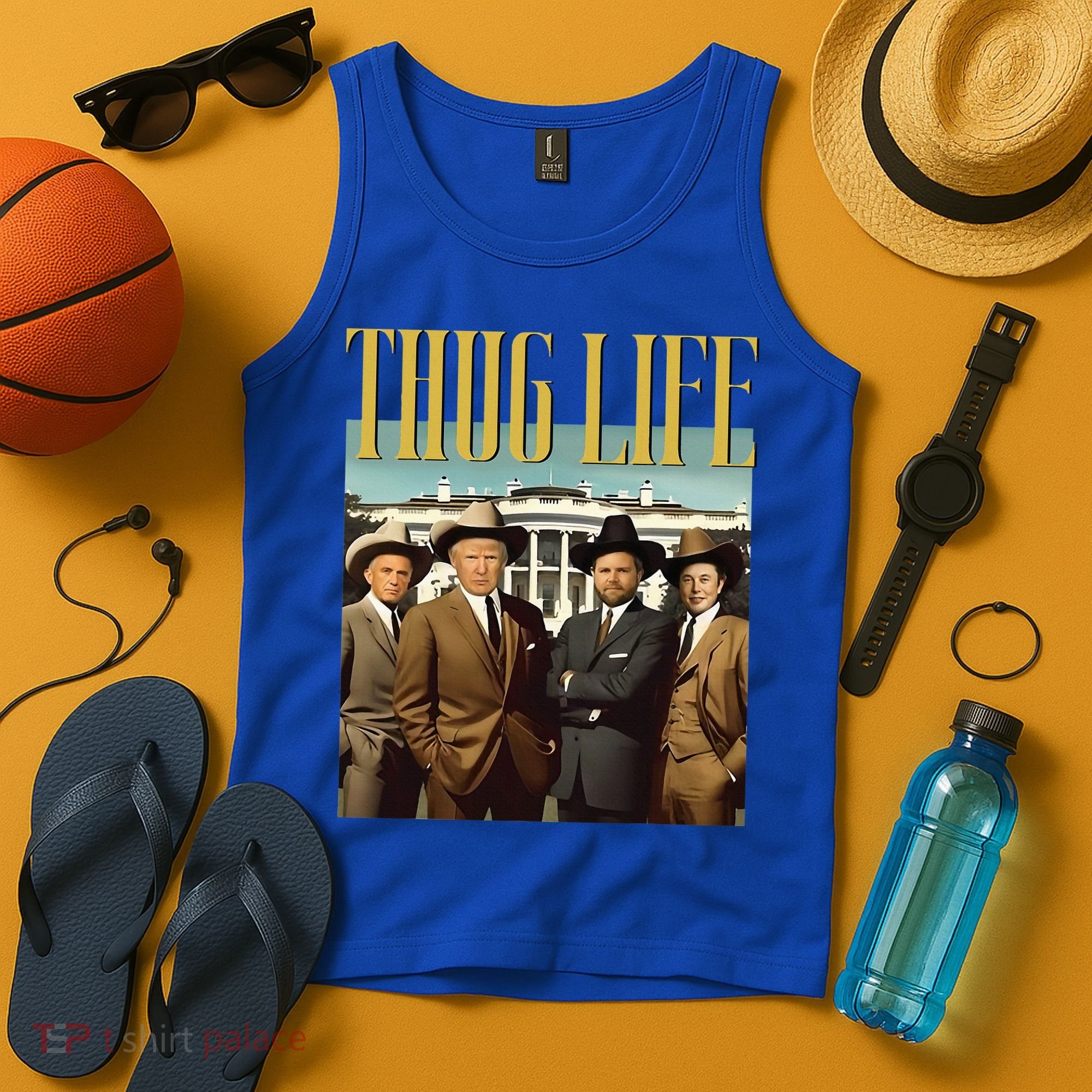 Thug Life Trump Vance Kennedy Elon Tank Top