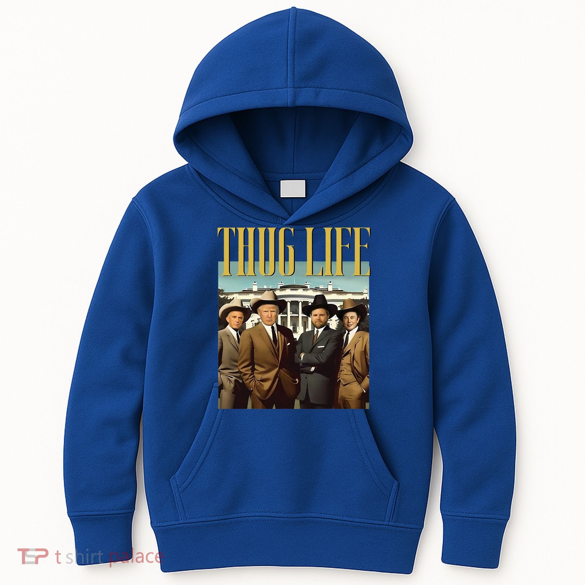 Thug Life Trump Vance Kennedy Elon Kids Hoodie