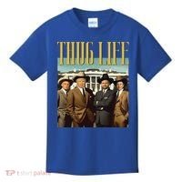 Thug Life Trump Vance Kennedy Elon Kids T-Shirt thumb 0
