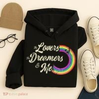 The Lovers The Dreamers And Me Rainbow Hoodie thumb 4