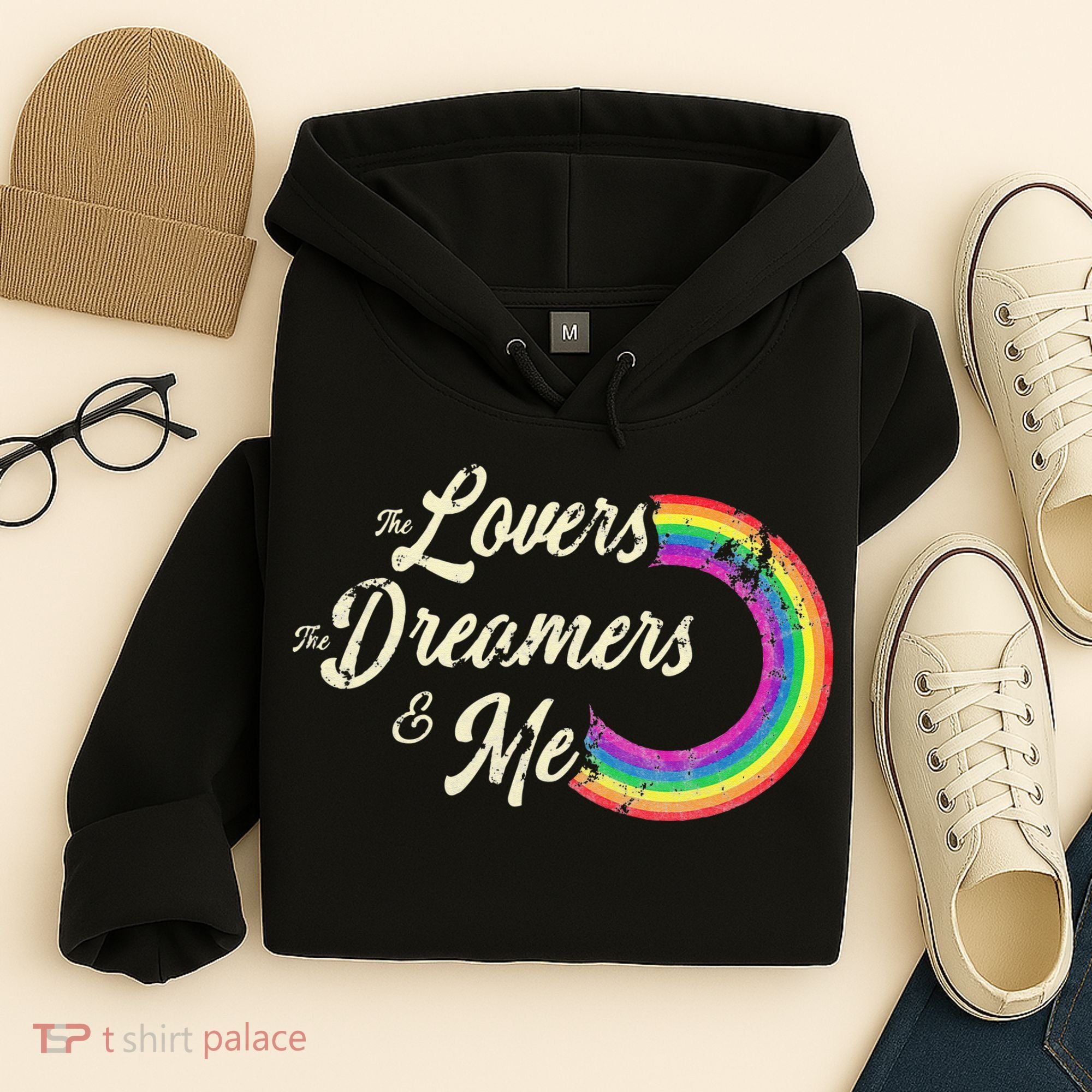 The Lovers The Dreamers And Me Rainbow Hoodie