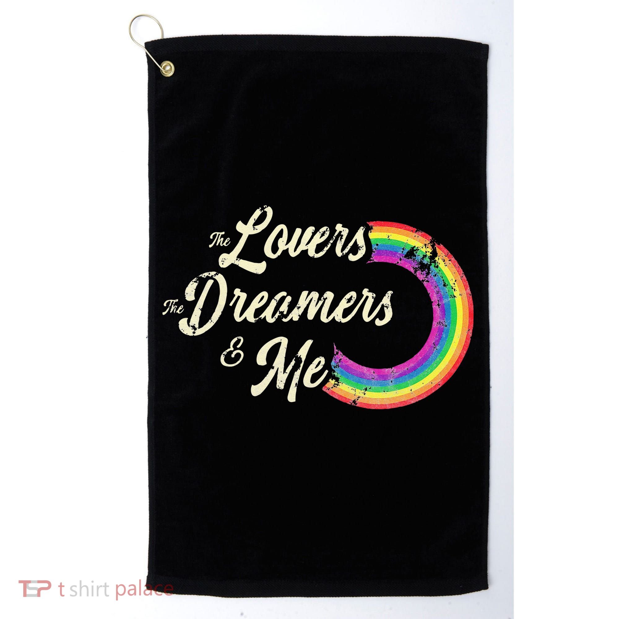 The Lovers The Dreamers And Me Rainbow Golf Towel
