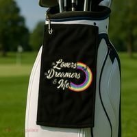 The Lovers The Dreamers And Me Rainbow Golf Towel thumb 2