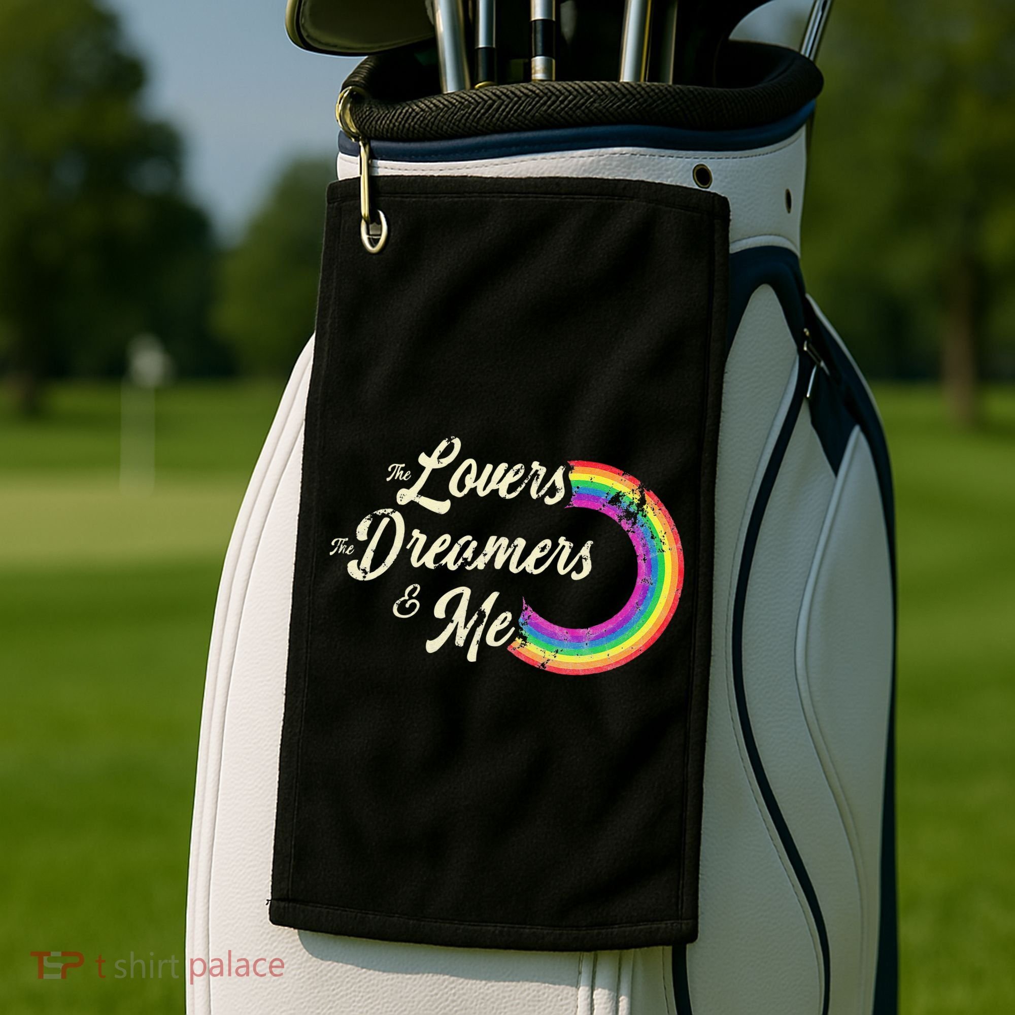 The Lovers The Dreamers And Me Rainbow Golf Towel