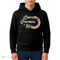 The Lovers The Dreamers And Me Rainbow Kids Hoodie thumb 4