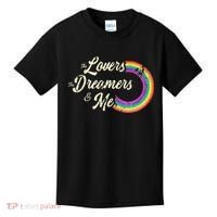 The Lovers The Dreamers And Me Rainbow Kids T-Shirt thumb 0