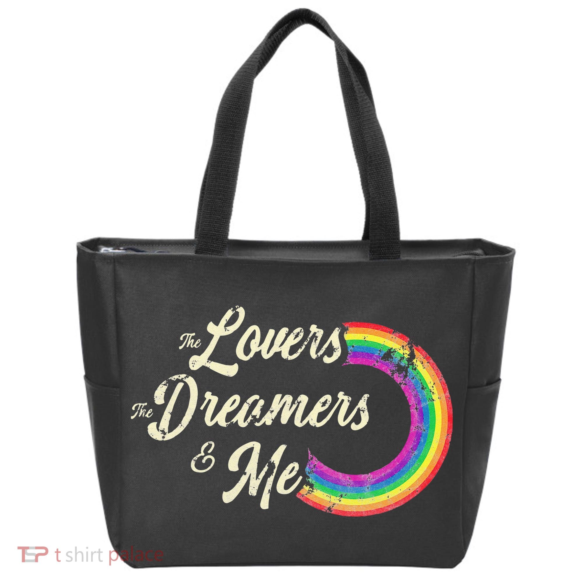 The Lovers The Dreamers And Me Rainbow Tote Bag