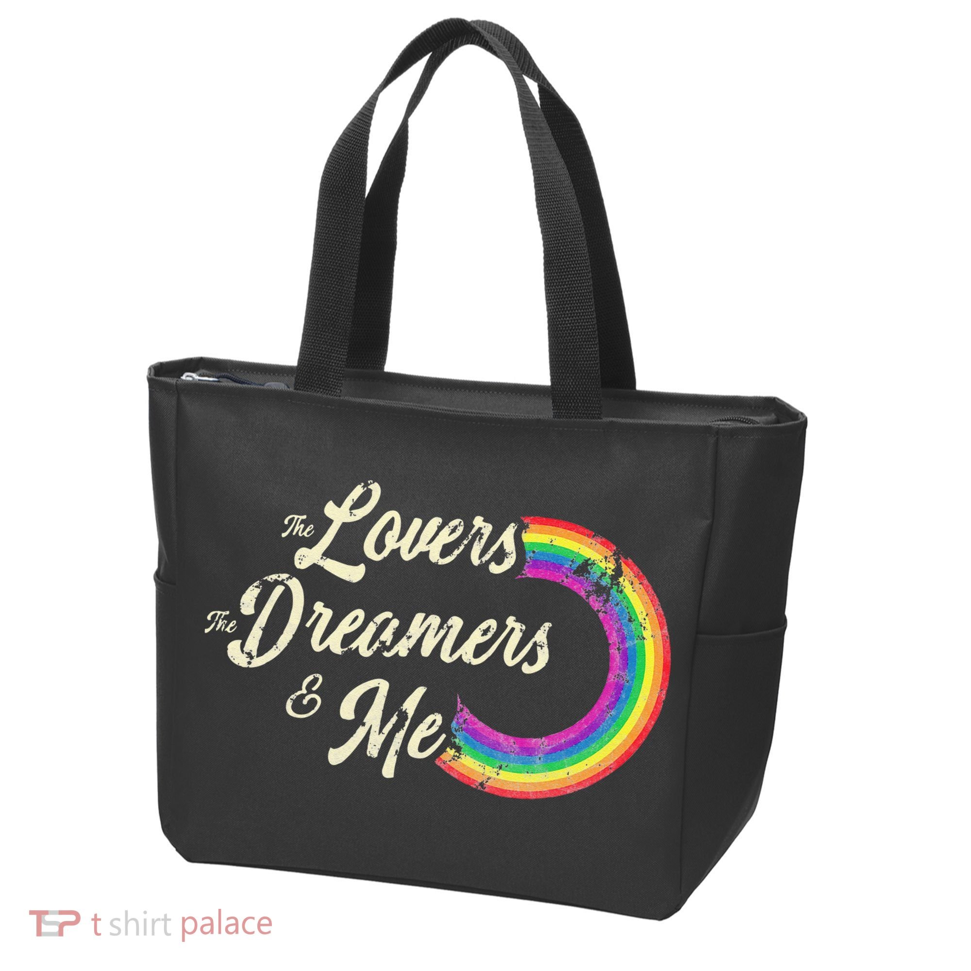 The Lovers The Dreamers And Me Rainbow Tote Bag