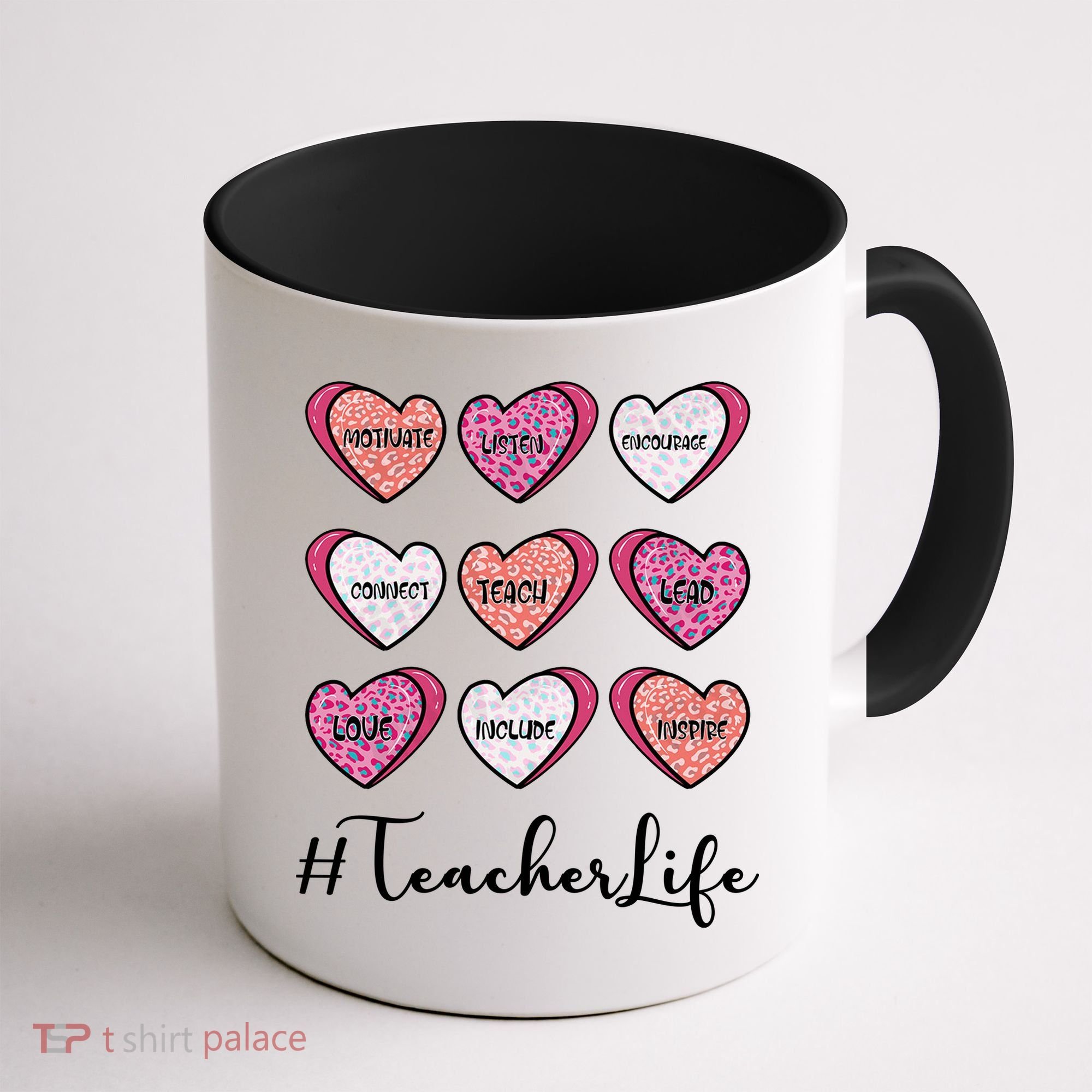 Teachers Life Valentines Day Heart Candy Coffee Mug