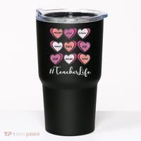 Teachers Life Valentines Day Heart Candy Tumbler thumb 0