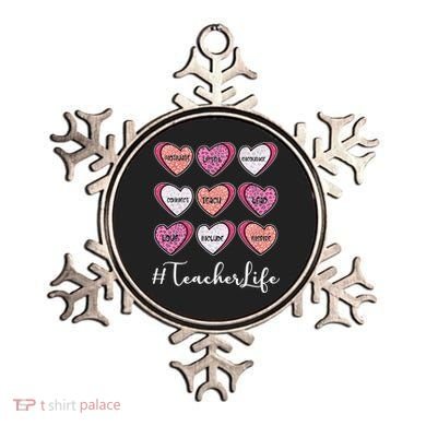 Teachers Life Valentines Day Heart Candy Ornament