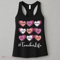 Teachers Life Valentines Day Heart Candy Women's Tank Top thumb 3