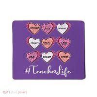 Teachers Life Valentines Day Heart Candy Mousepad thumb 0