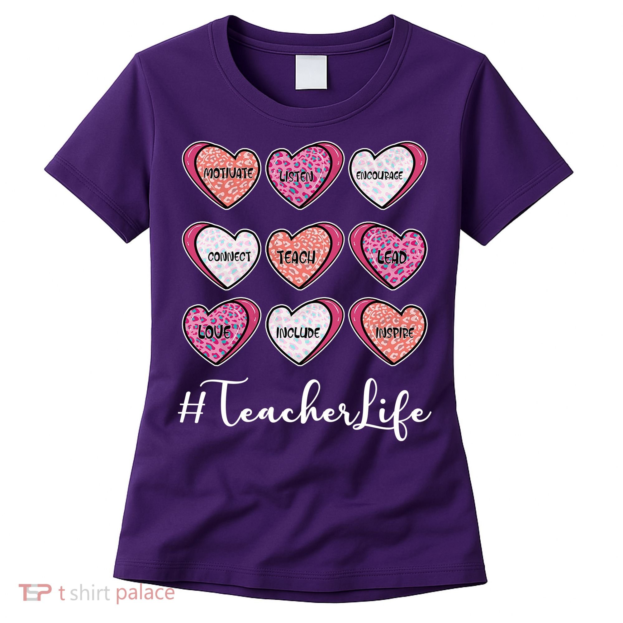 Teachers Life Valentines Day Heart Candy Women's T-Shirt