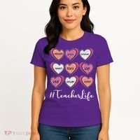 Teachers Life Valentines Day Heart Candy Women's T-Shirt thumb 4