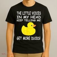 The Little Voices In My Head Keep Telling Me Get More Ducks T-Shirt thumb 3