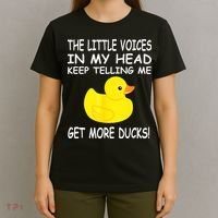 The Little Voices In My Head Keep Telling Me Get More Ducks T-Shirt thumb 4