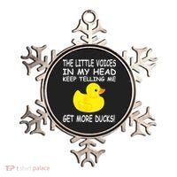 The Little Voices In My Head Keep Telling Me Get More Ducks Ornament thumb 0