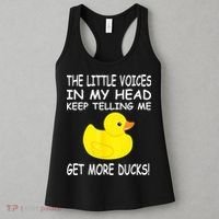 The Little Voices In My Head Keep Telling Me Get More Ducks Women's Tank Top thumb 3