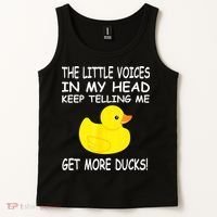 The Little Voices In My Head Keep Telling Me Get More Ducks Tank Top thumb 2