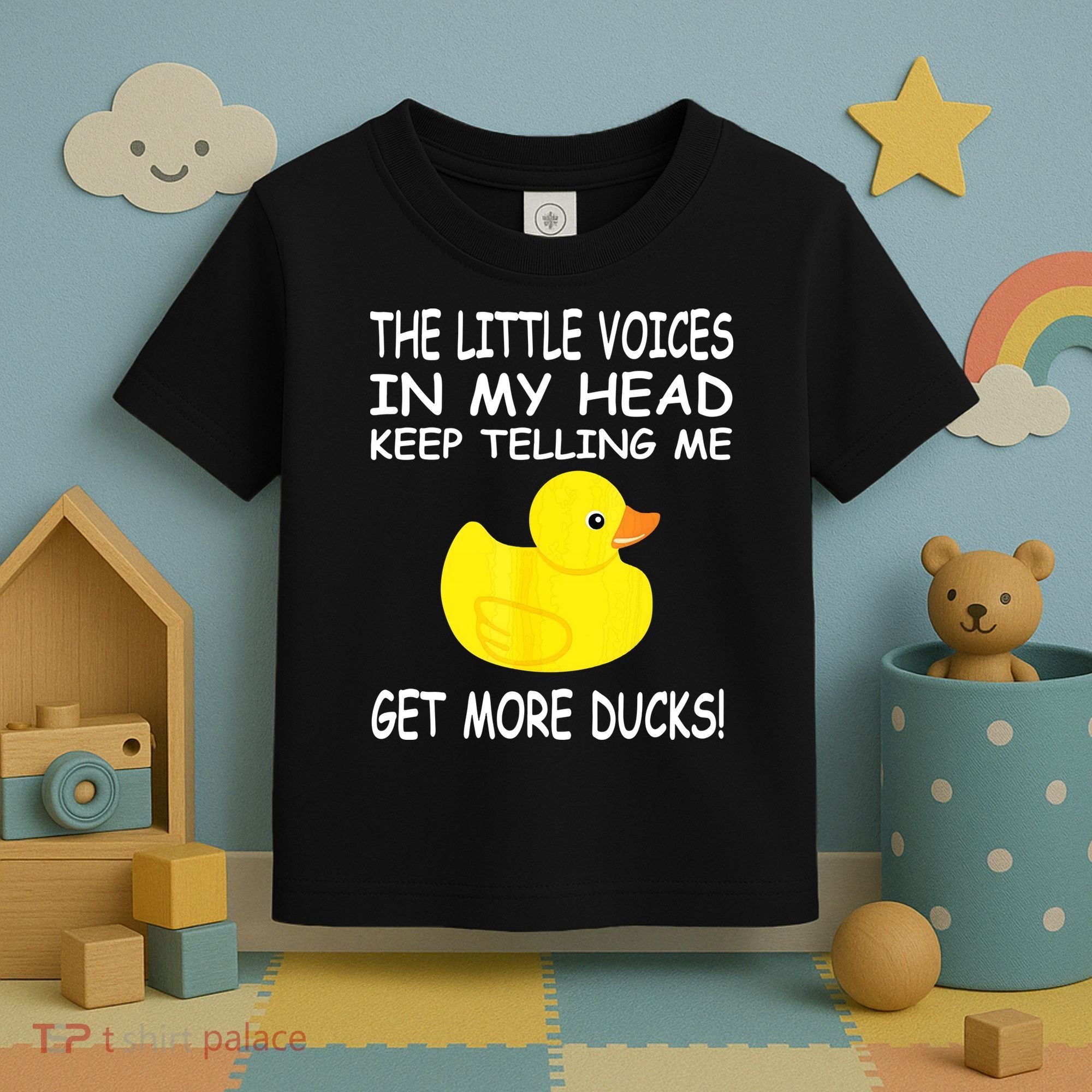 The Little Voices In My Head Keep Telling Me Get More Ducks Toddler T-Shirt