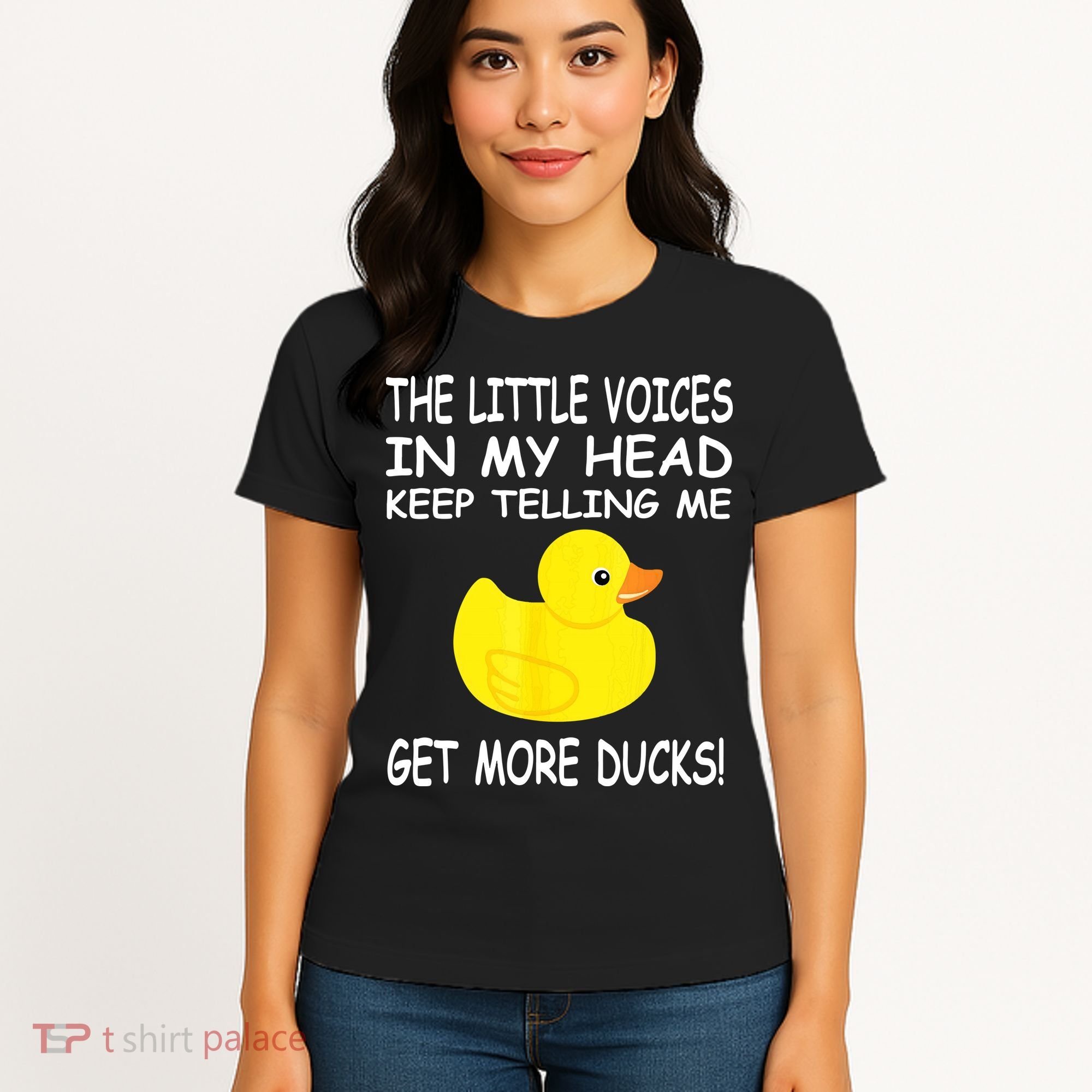 The Little Voices In My Head Keep Telling Me Get More Ducks Women's T-Shirt