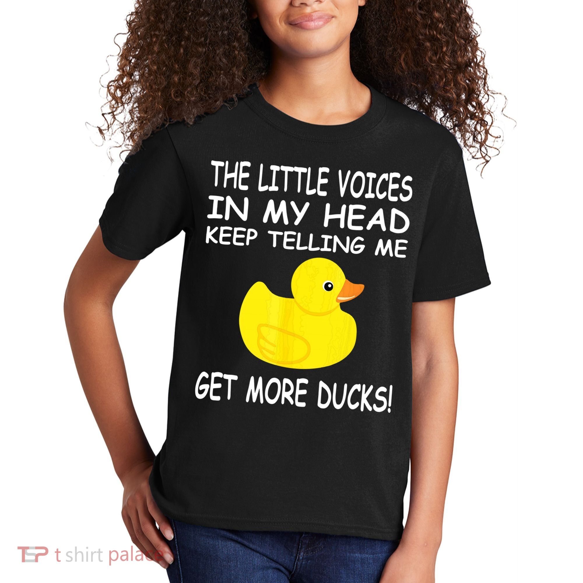 The Little Voices In My Head Keep Telling Me Get More Ducks Kids T-Shirt