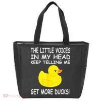 The Little Voices In My Head Keep Telling Me Get More Ducks Tote Bag thumb 0