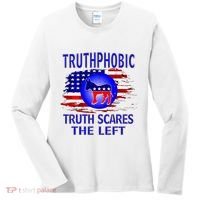 Truthphobic Left Wing Democrats Women's Long Sleeve Shirt thumb 0