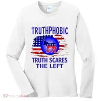 Truthphobic Left Wing Democrats Women's Long Sleeve Shirt thumb 0