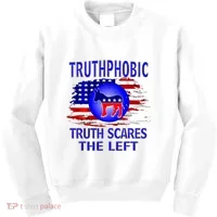 Truthphobic Left Wing Democrats Kids Sweatshirt thumb 0