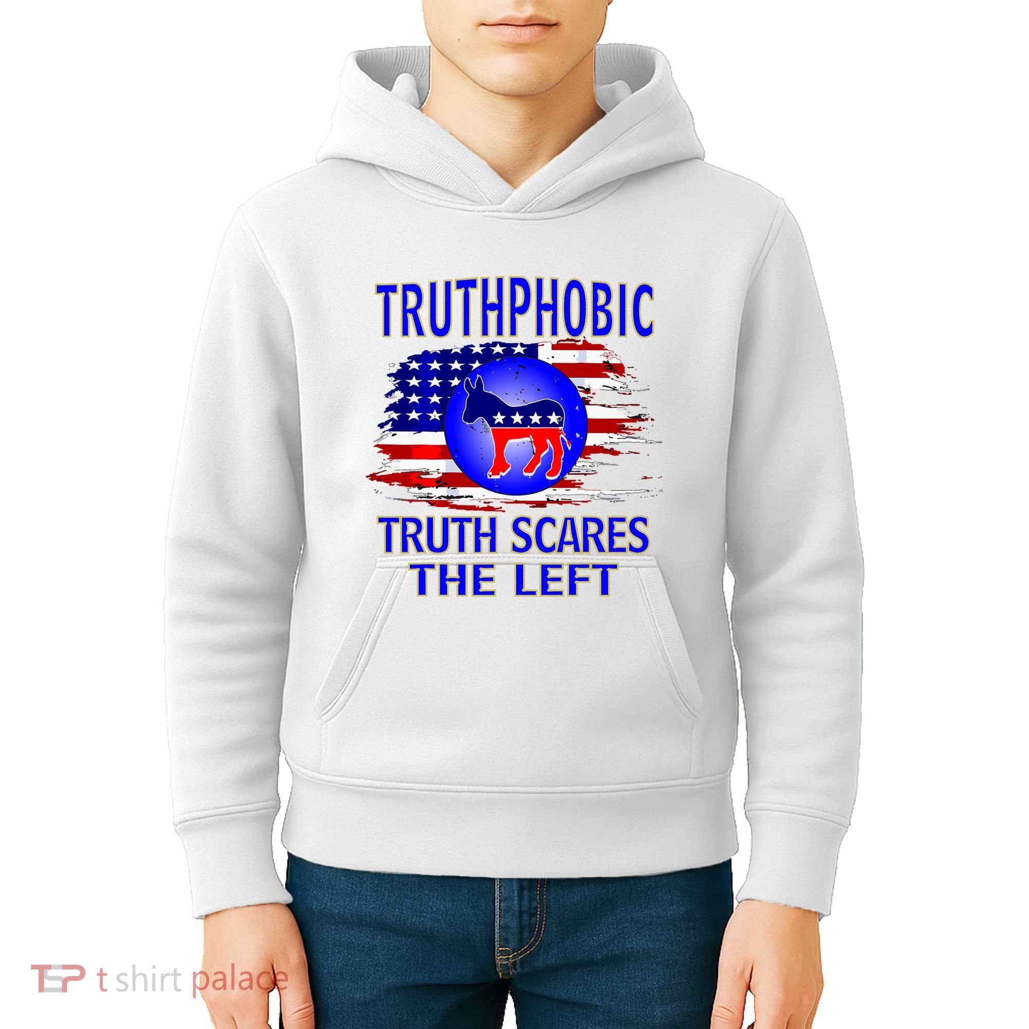 Truthphobic Left Wing Democrats Kids Hoodie