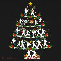 Taekwondo Lover Xmas Lighting Taekwondo Christmas Tree Long Sleeve Shirt thumb 2