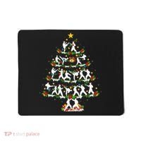 Taekwondo Lover Xmas Lighting Taekwondo Christmas Tree Mousepad thumb 0
